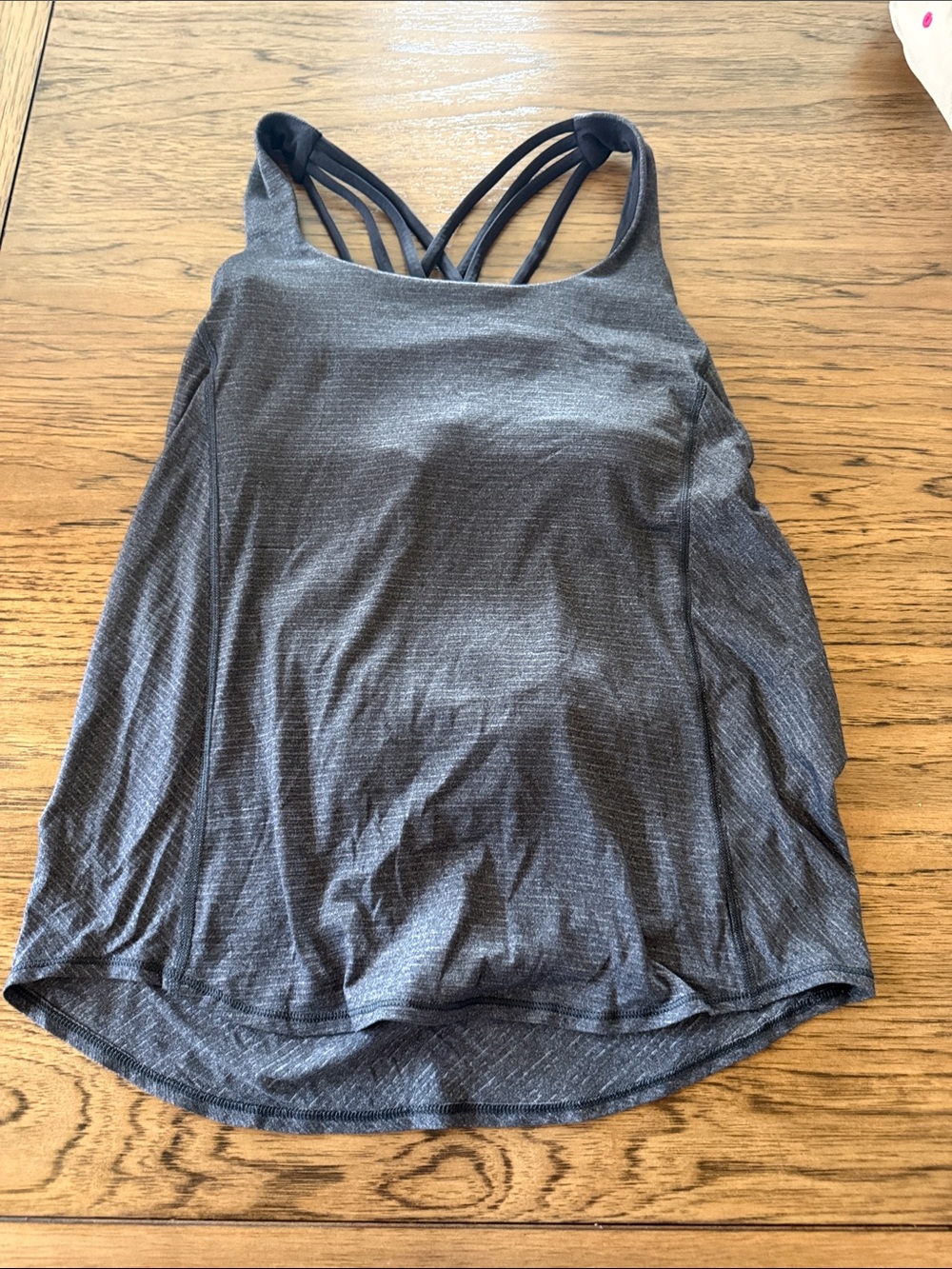 Lululemon Gray Strappy Back Tank Top